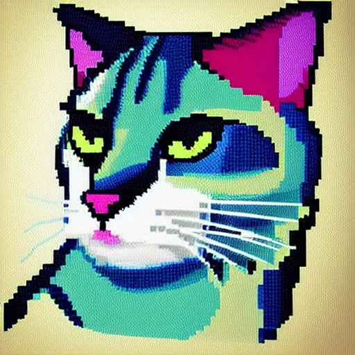 cat, pixel art | Stable Diffusion | OpenArt