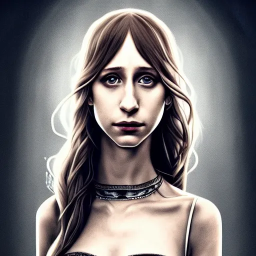 Image similar to in the style of halim ghodbane, artgerm, beautiful taissa farmiga, elegant pose, middle shot waist up, steampunk full color range, symmetrical face symmetrical eyes, cinematic lighting, detailed realistic eyes, short neck, insanely detailed and intricate elegant