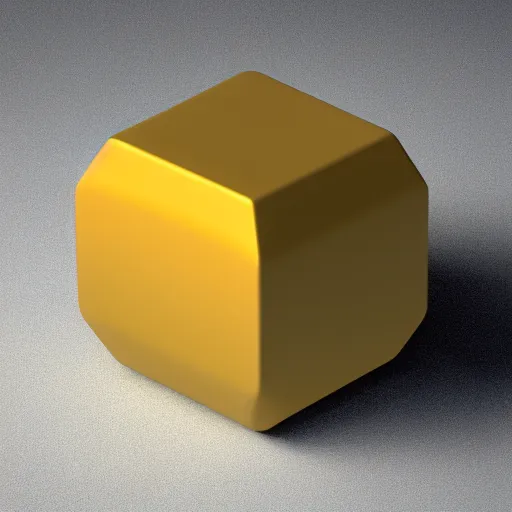 Prompt: high resolution 3d render of a spherical cube