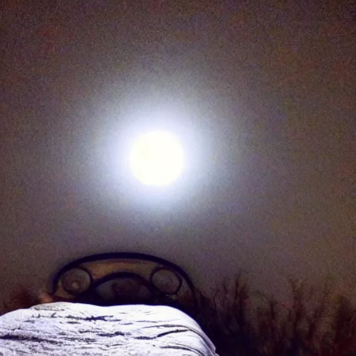 Prompt: Moonlight reflects off the front of my bed. Could it actually be the frost on the ground? I look up to view the bright moon, And look down to reminisce about my hometown.