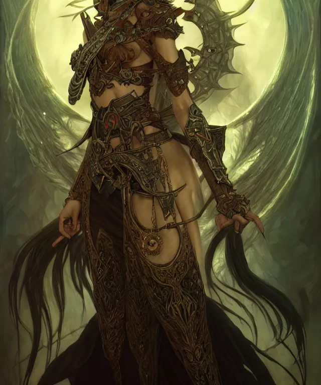 Image similar to dark fantasy, midna legend of Zelda Twilight Princess, dark surrealist , fantasy, intricate, elegant, highly detailed, digital painting, artstation, concept art, smooth, sharp focus, illustration, art by artgerm and greg rutkowski and alphonse mucha