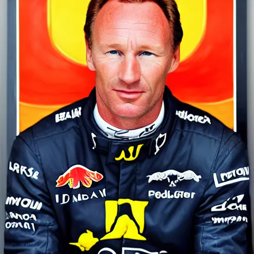 Image similar to christian horner portrait, art deco, portrait