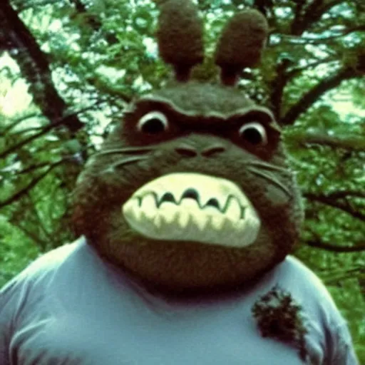 Image similar to photo of alex jones as totoro, sweaty, star wars film look