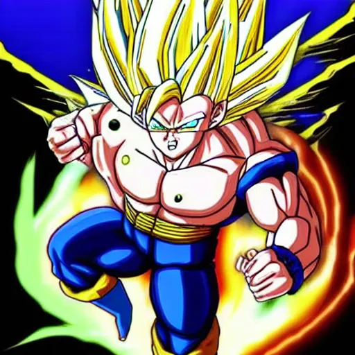 Prompt: super saiyan god goku vs ultra ego vegeta