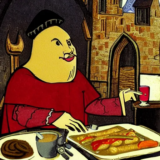Prompt: medieval McDonald's