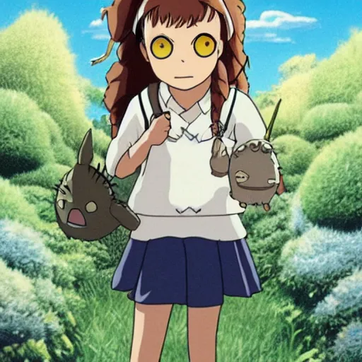 Image similar to Hermione granger starting in the movie my neighbor Totoro