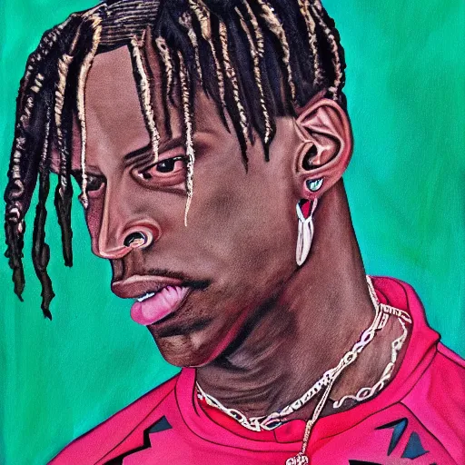 Prompt: travis scott made by Brittany Myers,