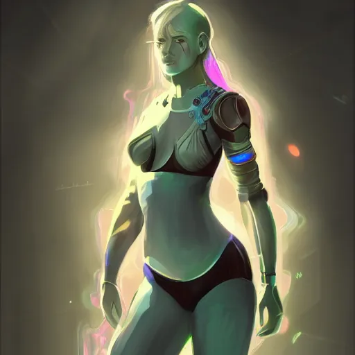 Prompt: hologram, female, beautiful, science fiction, d & d, concept art, sharp focus, illustration, character art,