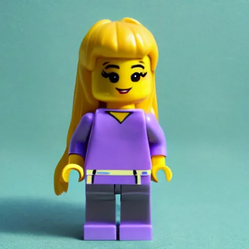 Image similar to ariana grande lego figurine