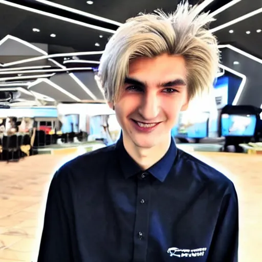 Image similar to really handsome gigachad xqc gambling : : realistic : : 1 dslr : : 1 - - quality 2