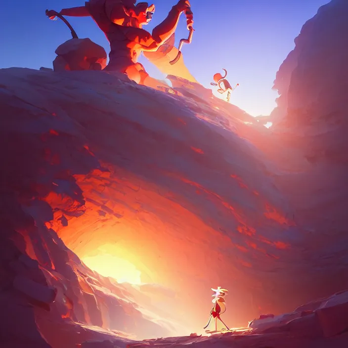 Image similar to digging to the centre of the earth, in marble incrusted of legends official fanart behance hd by jesper ejsing, by rhads, makoto shinkai and lois van baarle, ilya kuvshinov, rossdraws global illumination