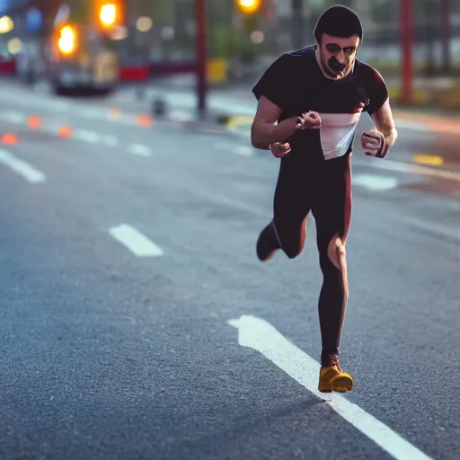 Image similar to really fast guy late for work