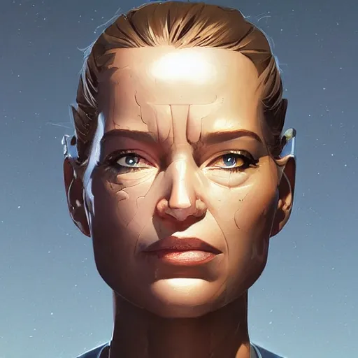 Image similar to face icon stylized minimalist terminator dark fate, loftis, cory behance hd by jesper ejsing, by rhads, makoto shinkai and lois van baarle, ilya kuvshinov, rossdraws global illumination