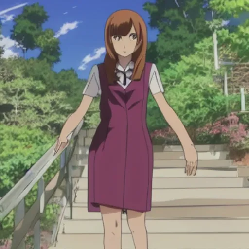 Image similar to still of clara oswald from makoto shinai anime