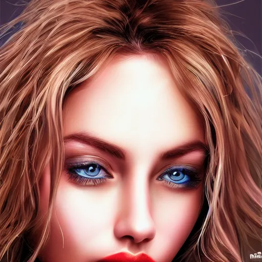 Image similar to The most beautiful woman in the world, digital art , highly detailed , high contrast, beautiful lighting, award winning , trending on art station, 8k, photo realistic