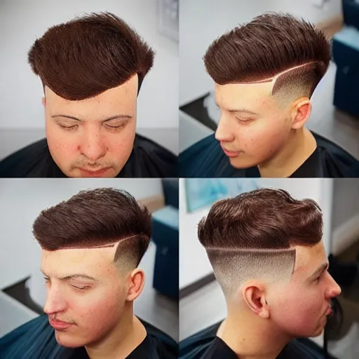 Image similar to the two block haircut