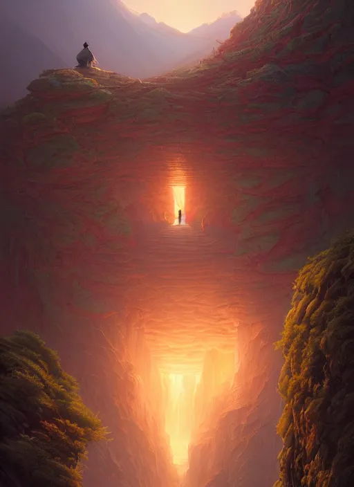 Image similar to highly detailed portrait tibet mountain, stephen bliss, unreal engine, fantasy art by moebius greg rutkowski, loish, rhads, ferdinand knab, makoto shinkai and lois van baarle, ilya kuvshinov, rossdraws, tom bagshaw, global illumination, radiant light, detailed and intricate environment