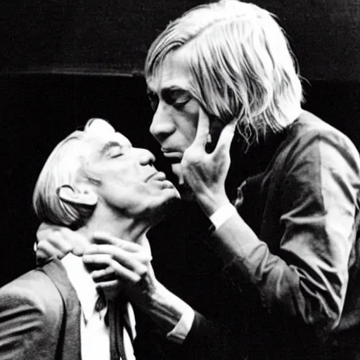 Image similar to charlie watts gay kiss