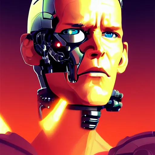 Image similar to face icon stylized minimalist terminator genysis, loftis, cory behance hd by jesper ejsing, by rhads, makoto shinkai and lois van baarle, ilya kuvshinov, rossdraws global illumination