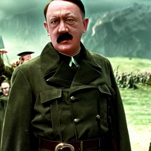 Image similar to hitler in lord of the rings film