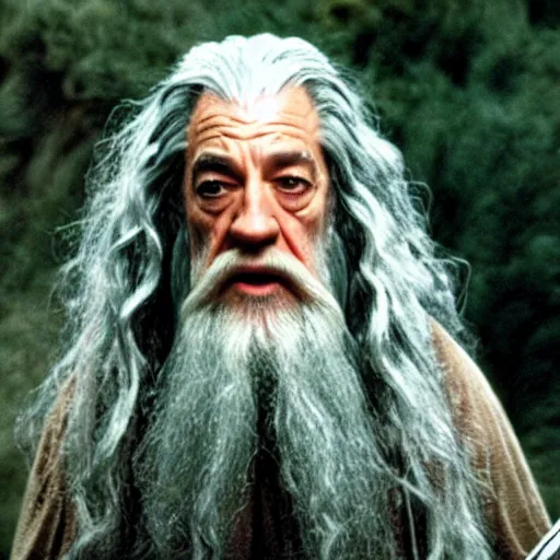 Image similar to Still of Jeff Goldbloom as Gandalf in the movie ''LOTR'' (2001)