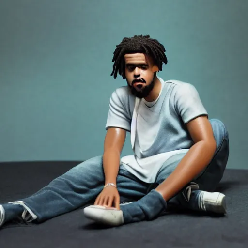 Image similar to detailed studio photography of a close up claymation of j cole, detailed, breathtaking, uhd resolution, beautiful lighting, studio light, extremely detailed, establishing shot, photorealistic, hyperrealistic