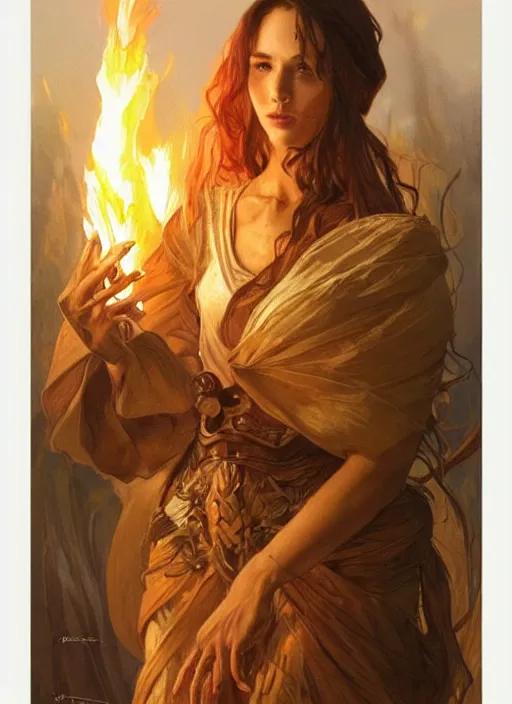 Image similar to portrait of a stunningly beautiful campfire, highly detailed, 3 5 mm photo, artstation, concept art, sharp focus, 2 8 mm macro photo, art by artgerm and greg rutkowski and alphonse mucha, incredibly beautiful and symmetrical, incredibly detailed, award winning art, royal