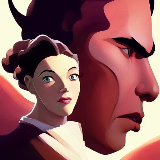 Image similar to face icon stylized minimalist gone with the wind 1 9 3 9, loftis, cory behance hd by jesper ejsing, by rhads, makoto shinkai and lois van baarle, ilya kuvshinov, rossdraws global illumination