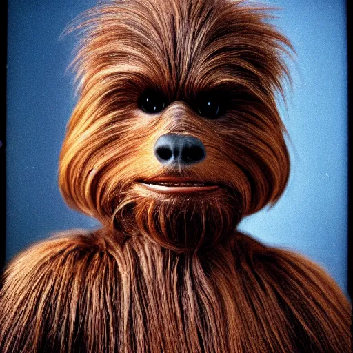 Image similar to a wookie without fur. photograph.