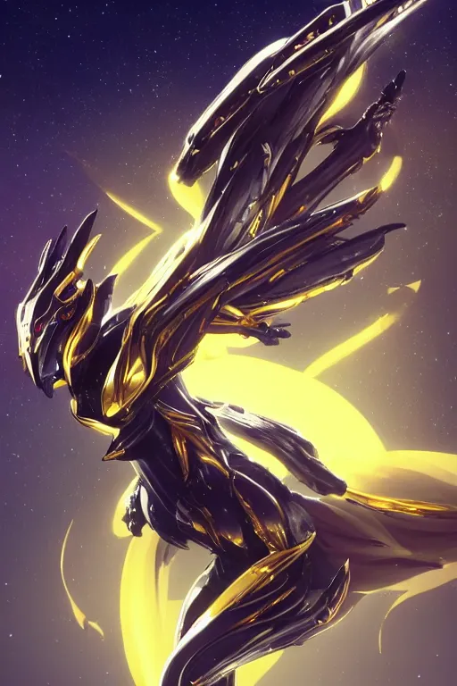 Prompt: galactic hyperdetailed elegant beautiful stunning giantess sexy hot anthropomorphic mecha female dragon goddess, sleek spines, metal ears, sleek yellow eyes, elegant gold skin, elegant gold body, bigger than galaxy, epic proportions, epic scale, epic size, warframe destiny fanart, furry, dragon art, goddess, giantess, furaffinity, octane render