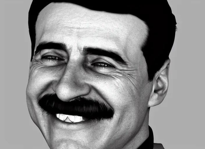 Prompt: hyper detailed portrait of smiling 2 3 year old stalin by richard avedon, unreal engine 5, lumen, nanite, dslr