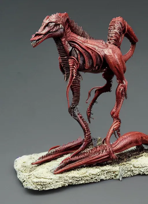 Image similar to 80mm resin detailed miniature of a Xenomorph horse, Alien(1980), Product Introduction Photos, 4K, Full body,