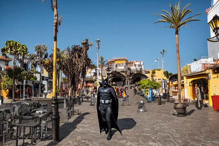 Image similar to Cinematography batman in La Laguna in Tenerife by Emmanuel Lubezky