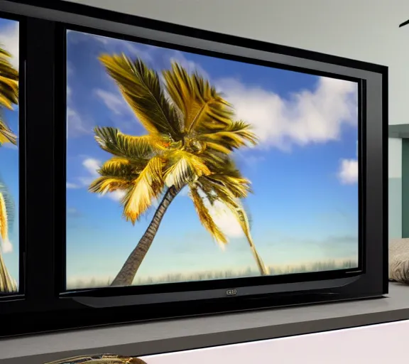 Image similar to a 4 k photorealistic photo of a luxury television.
