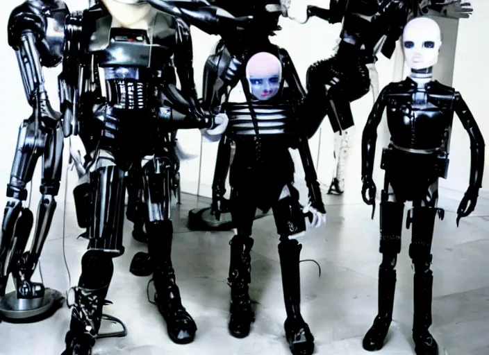 Image similar to marilyn manson robocop 1 9 8 0 s children show