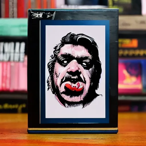 Image similar to francis bacon stop motion vinyl action figure, plastic, toy, butcher billy style