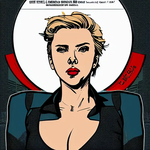 Image similar to scarlett johansson the style of laurie greasley