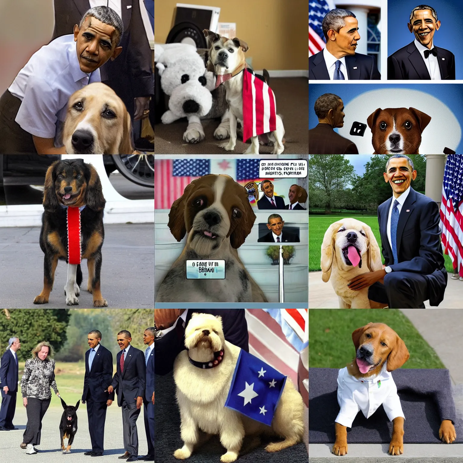 Prompt: obama dog