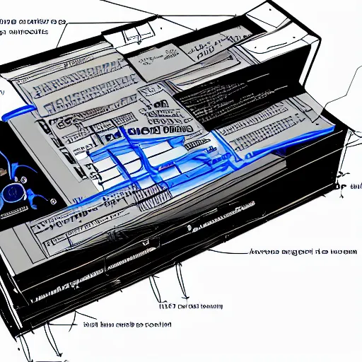 Image similar to uv light new concept, portable, technical schematic with notes