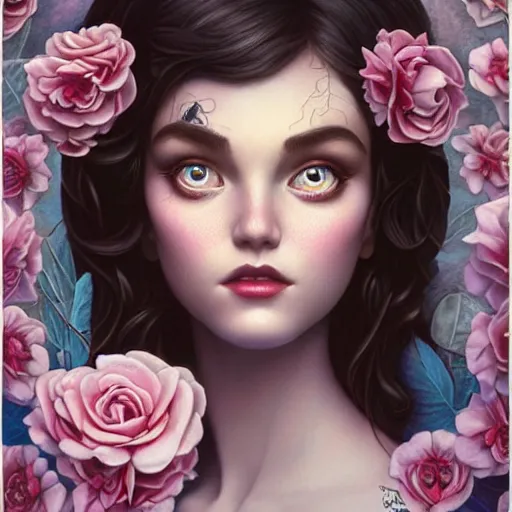 Image similar to fairy portrait, Pixar style, by Tristan Eaton Stanley Artgerm and Tom Bagshaw.