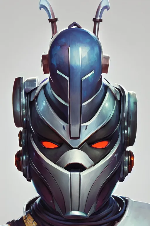 Image similar to epic mask helmet robot ninja portrait stylized as fornite style game design fanart by concept artist gervasio canda, behance hd by jesper ejsing, by rhads, makoto shinkai and lois van baarle, ilya kuvshinov, rossdraws global illumination radiating a glowing aura global illumination ray tracing hdr render in unreal engine 5