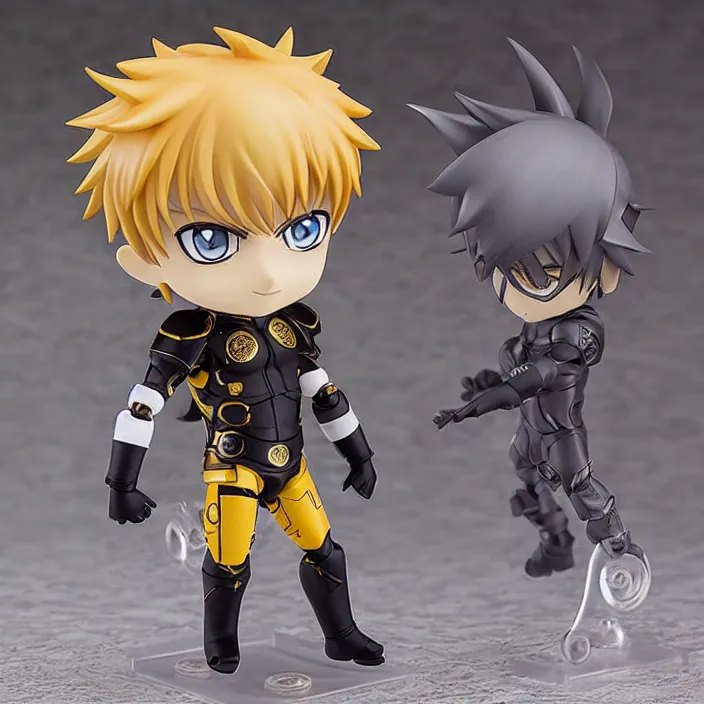 Image similar to Genos, An anime Nendoroid of Genos from One Punch Man , figurine, detailed product photo