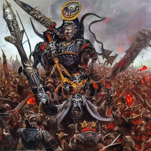 Image similar to donald trump as a vermin, warhammer vermentide, hyperdetailed painting