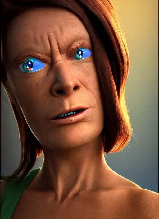 Image similar to photorealistic 3 0 0 0 ( futurama main characters ), portrait photography feroflex photorealistic studio lighting ektachrome detailed intricate face details, ultradetails, beautiful face