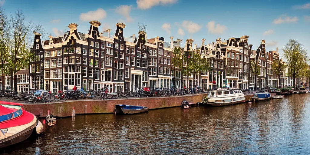 Image similar to a beautiful photo of Amsterdam, award winning photo