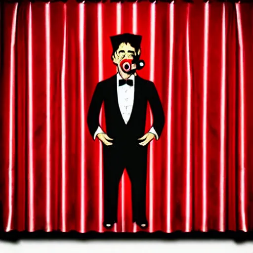 Image similar to red curtain, archives, decibel, puppet, capitalism, mouth shut, fortune, tuxedo