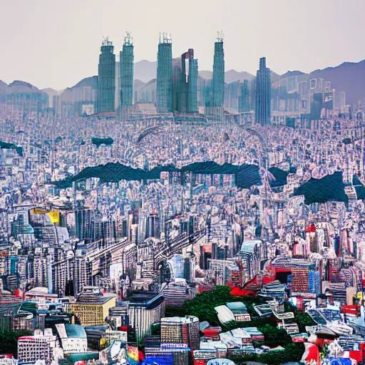 Image similar to 2 0 7 7 year of seoul, gwanghwamun, cyberfunk