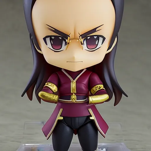 Image similar to an anime nendoroid of shang tsung, figurine, detailed product photo