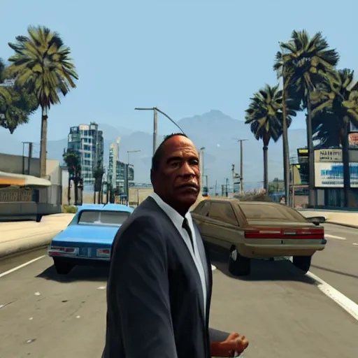 Image similar to OJ Simpson in GTA V