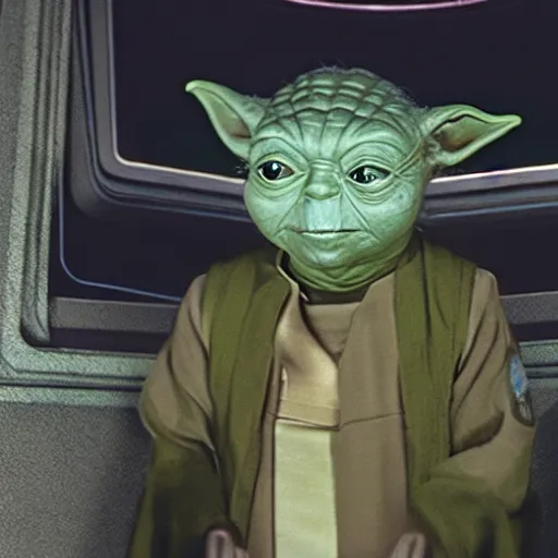 Prompt: yoda in star trek uniform, photo, 8k